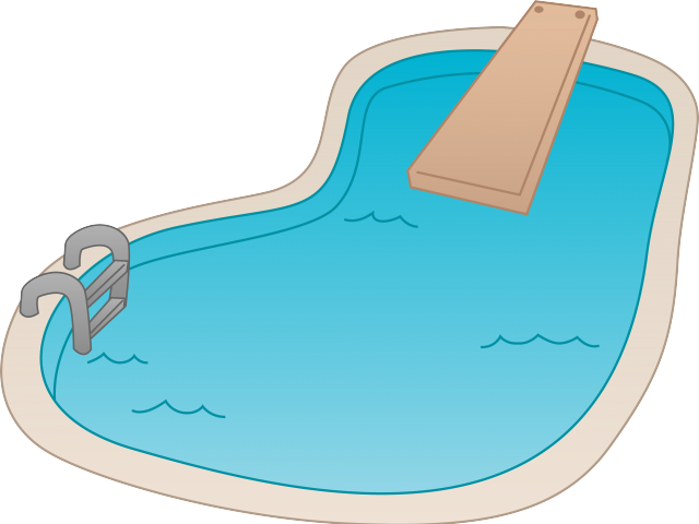 Pool Swimming Cliparts - Swimming Pool Clipart Png (640x480)