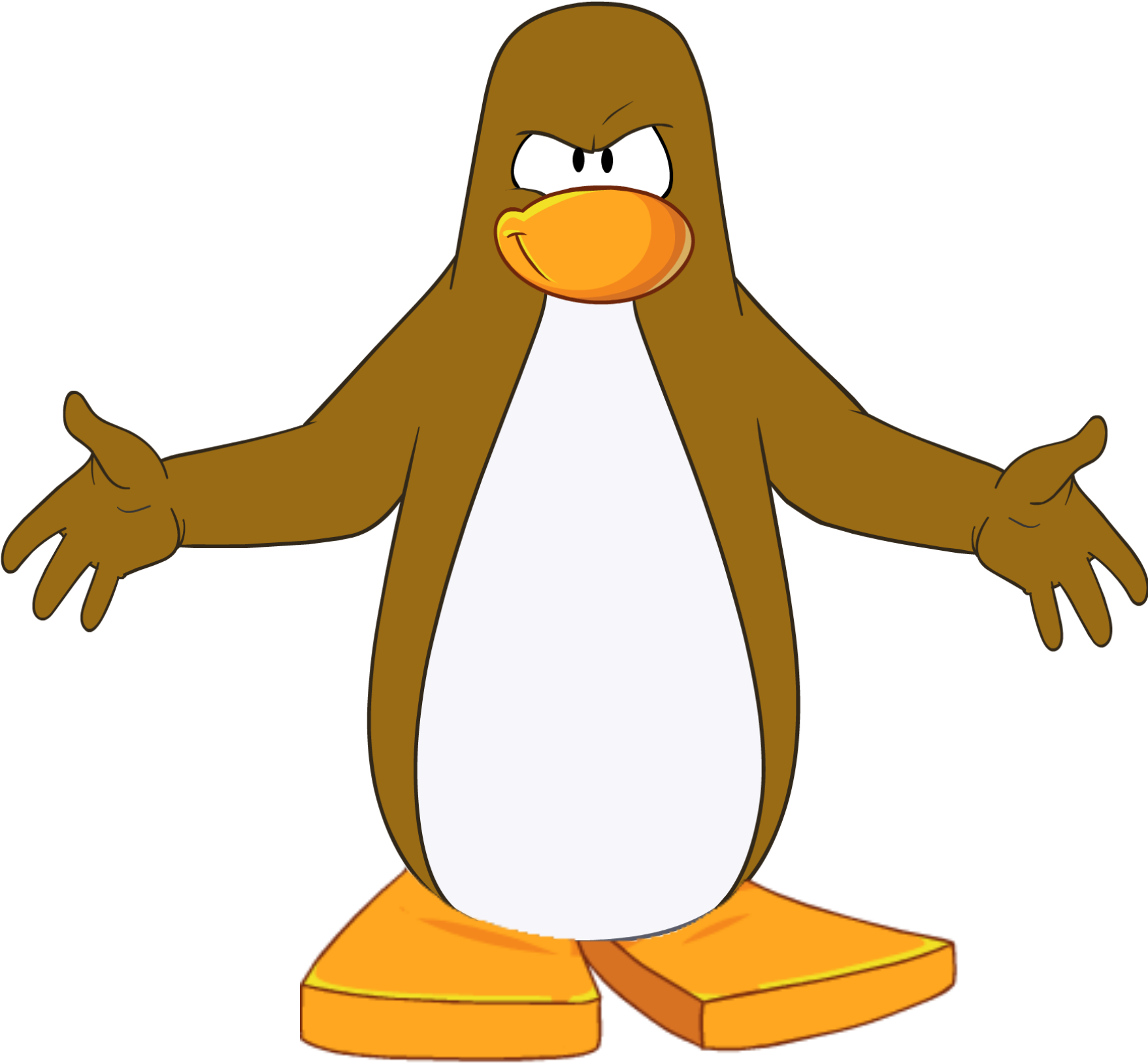 Club Penguin Penguin Png - Brown Penguin Club Penguin (1816x1653)