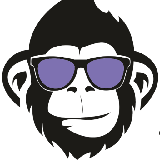 Monkey In Glasses Png (512x512)