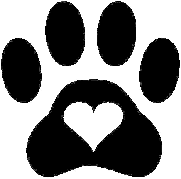 Paw Print With Heart Inside (735x725)