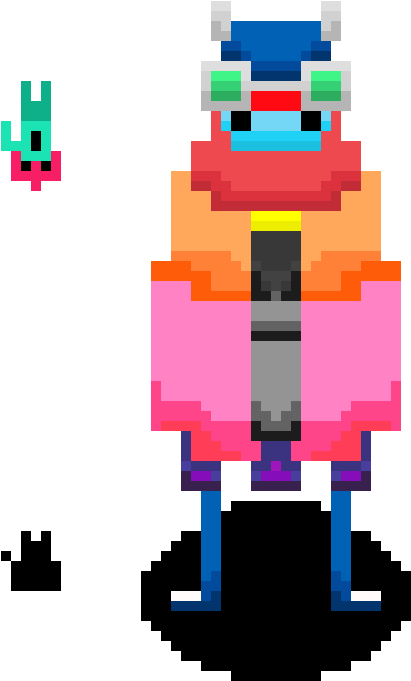 Pixel Art Maker - Hyper Light Drifter Character Pixel (770x750)