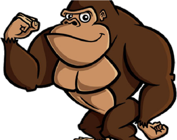 Gorilla Clipart Monkey - Cartoon Monkey Transparent Background (640x480)