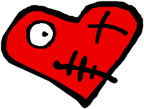 Hence The Name "no Love" - Heart (599x461)