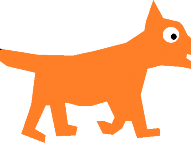 Red Fox Clipart Line Art - Red Fox Clipart Line Art (640x480)