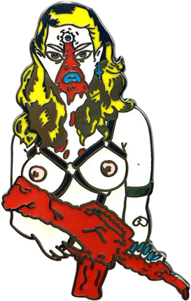 Bondage Babe Pin - Illustration (570x570)