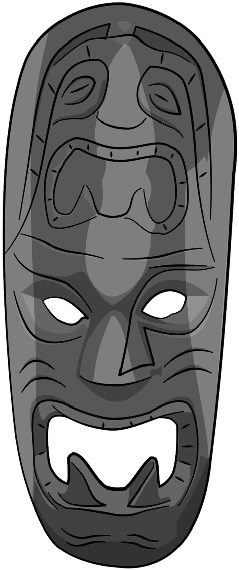 Tiki Mask By Kaydek Tiki Mask By Kaydek - Illustration (900x1200)