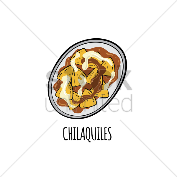 Chilaquiles Clipart Chilaquiles Clip Art - Chocolate Chip Cookie (600x600)
