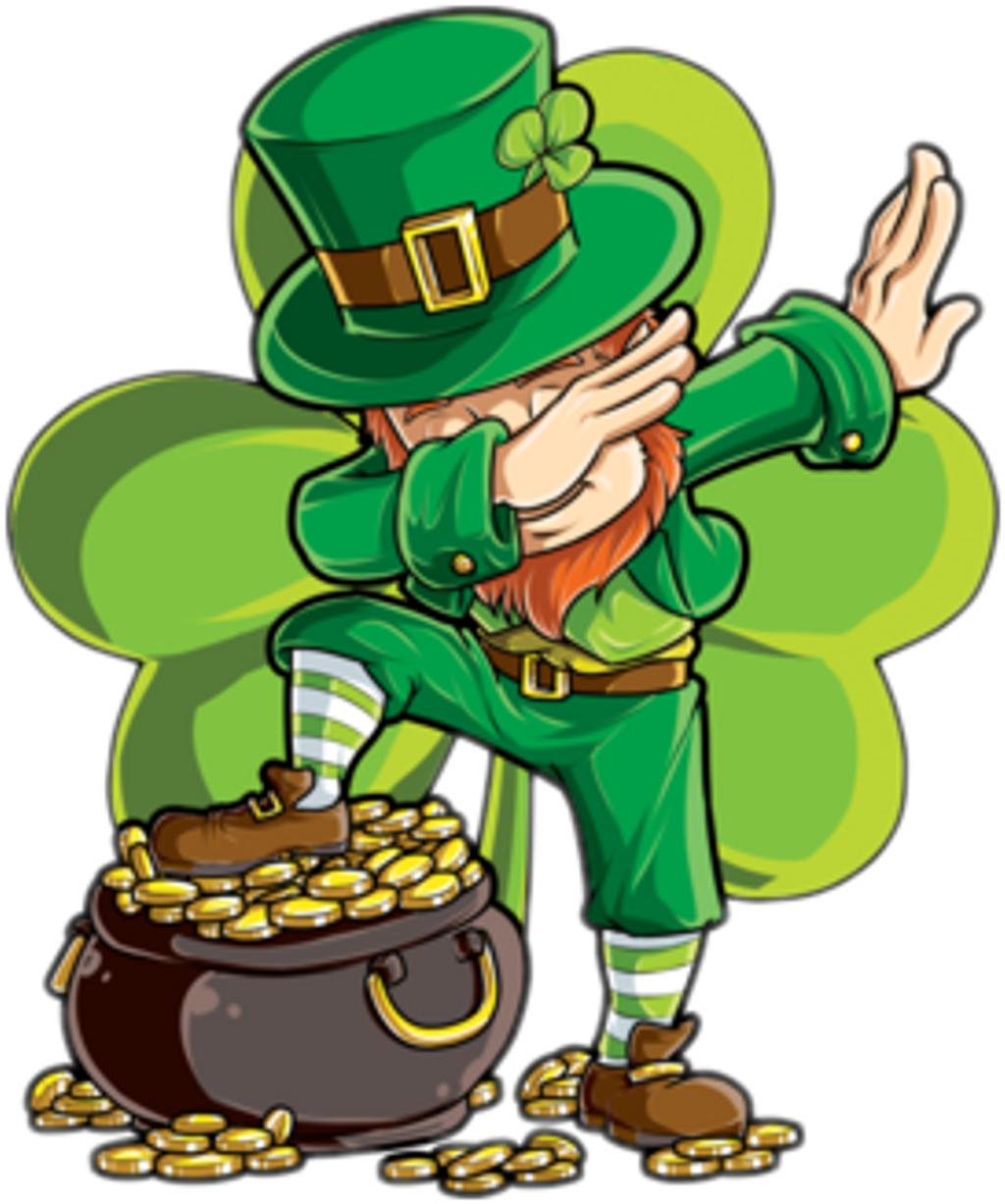 #scstpatricksday #stpatricksday #dab #leprechaun #redhead - Leprechaun Dabbing (1024x1227)