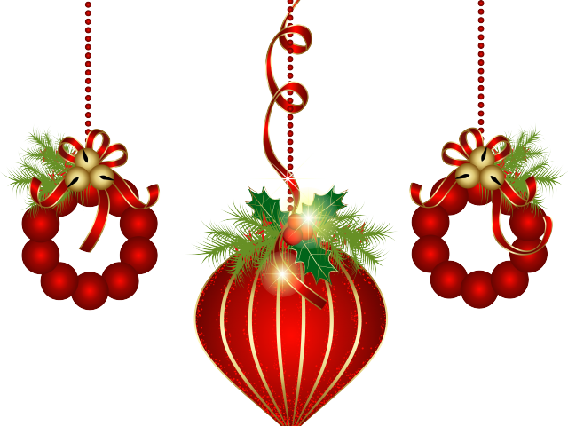 Clipart Of The Day - Christmas Decorations Transparent Background (640x480)