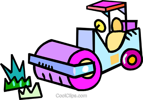 Steamroller Royalty Free Vector Clip Art Illustration - Steamroller Royalty Free Vector Clip Art Illustration (480x337)