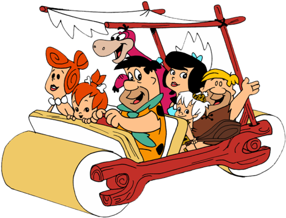 Only When I Was Babysat - Fred Flintstone Car Png (600x434)