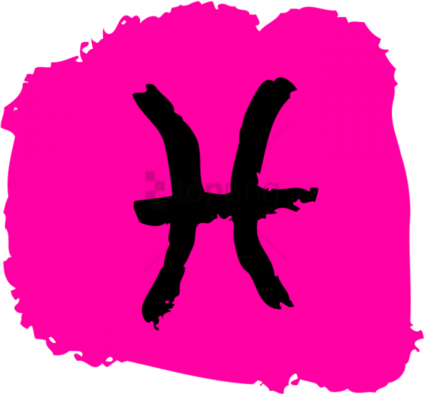 Free Png Vetor Signos Do Zodíaco Png Image With Transparent - Pisces Pink Sign (850x791)