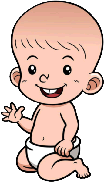 Brother Clipart Baby Brother - Cartoon Baby Brother (460x614)