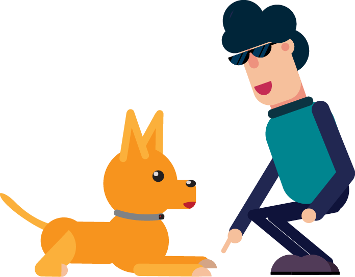 You Can Teach Them An Array Of Commands - Cartoon (696x544)