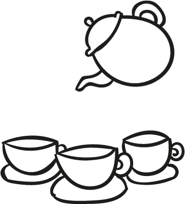 Tea Set Vector - Tea Set Icon (400x400)