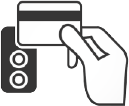 Cards Clipart Key Card - Line Art (640x480)