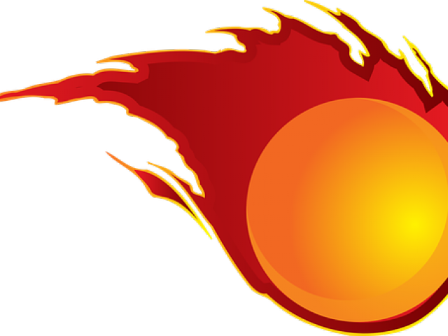 Fireball Clipart Red - Clip Art Fire Ball (640x480)