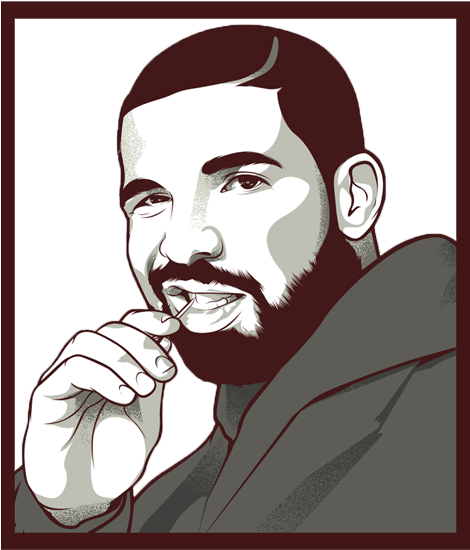 Toothpick Gray Hip - Drake Toothpick Drawing (500x666)