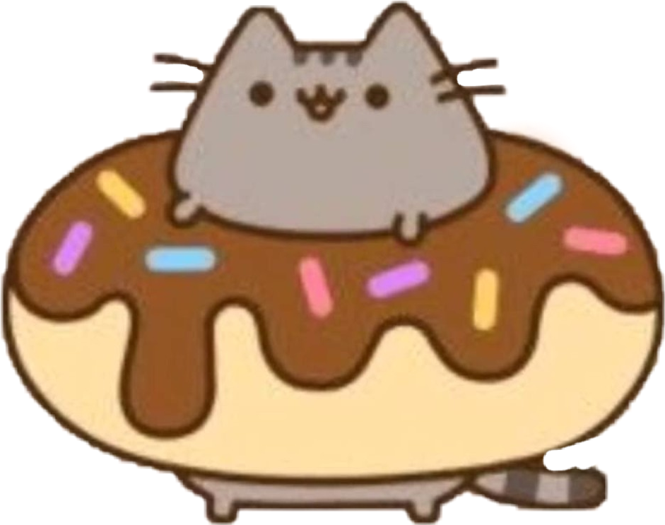 Tumblr Donut Transparent - Pooh Sheen The Cat (941x743)
