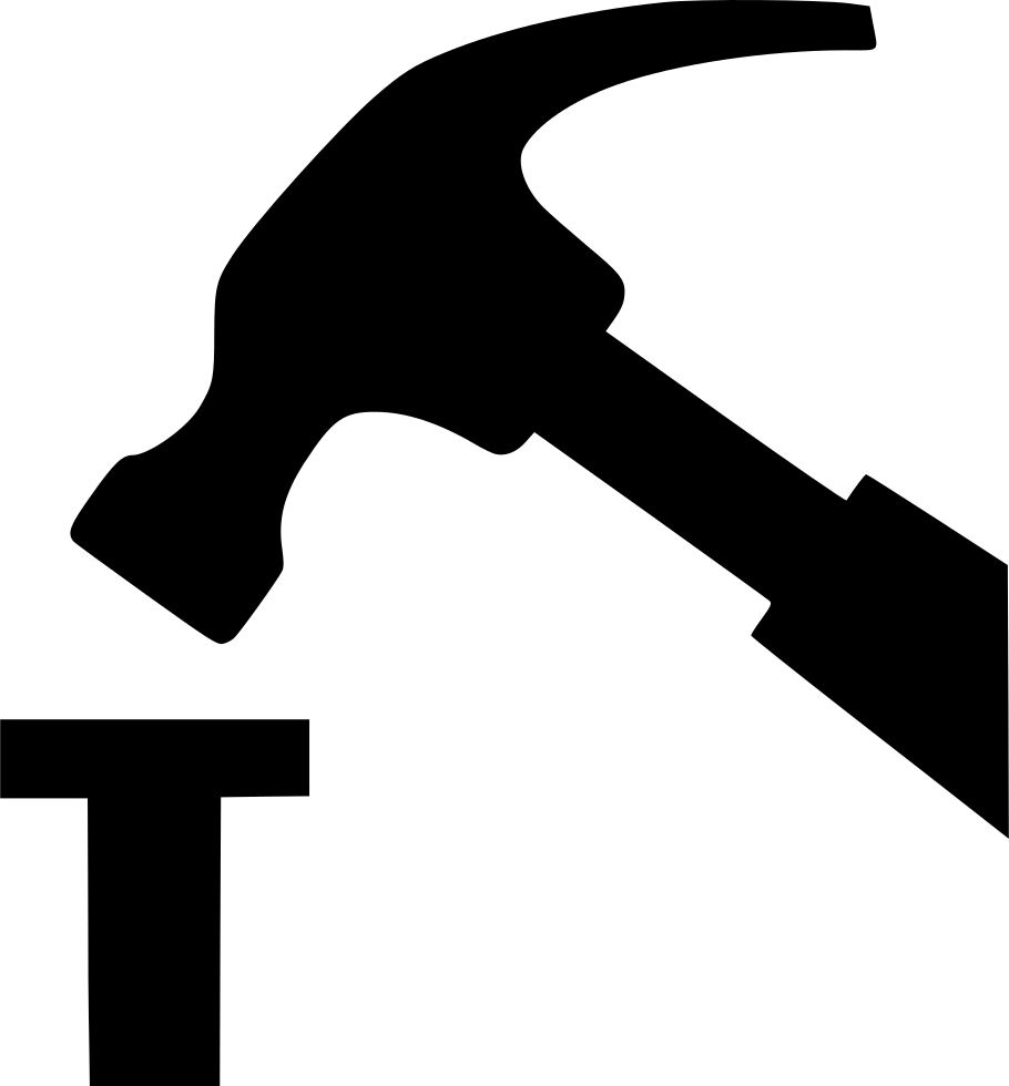 910 X 980 1 - Hammer And Nail Icon (910x980)