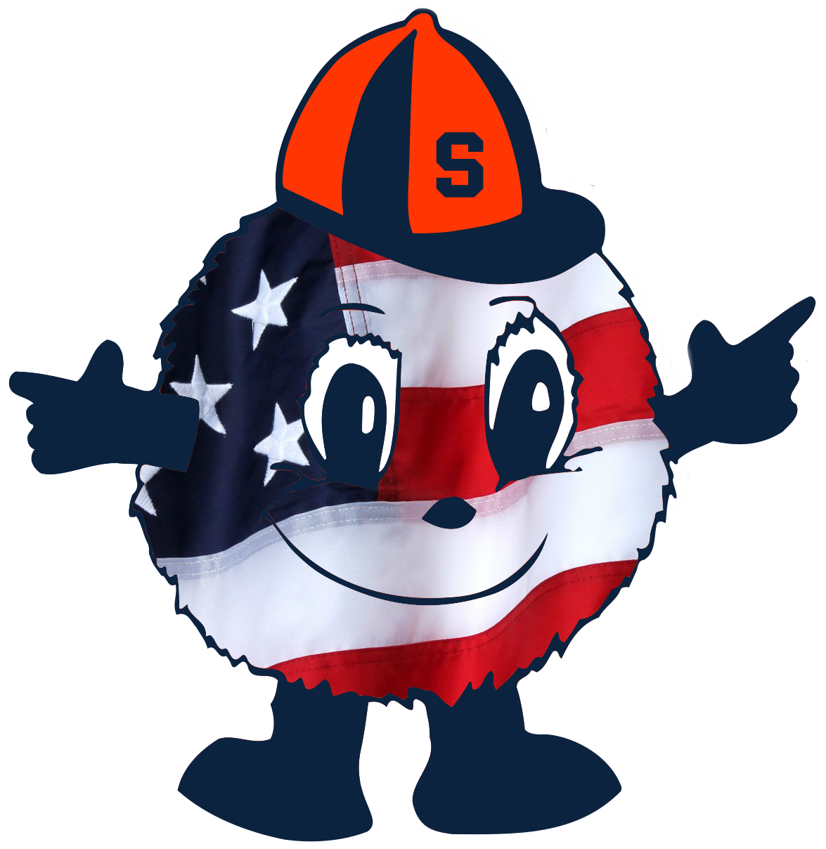 An Independence Day Look At Independent Syracuse Basketball - Otto The Orange Svg (1174x1220)