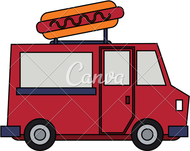 Food Truck Vector - Food Truck Vector (800x800)