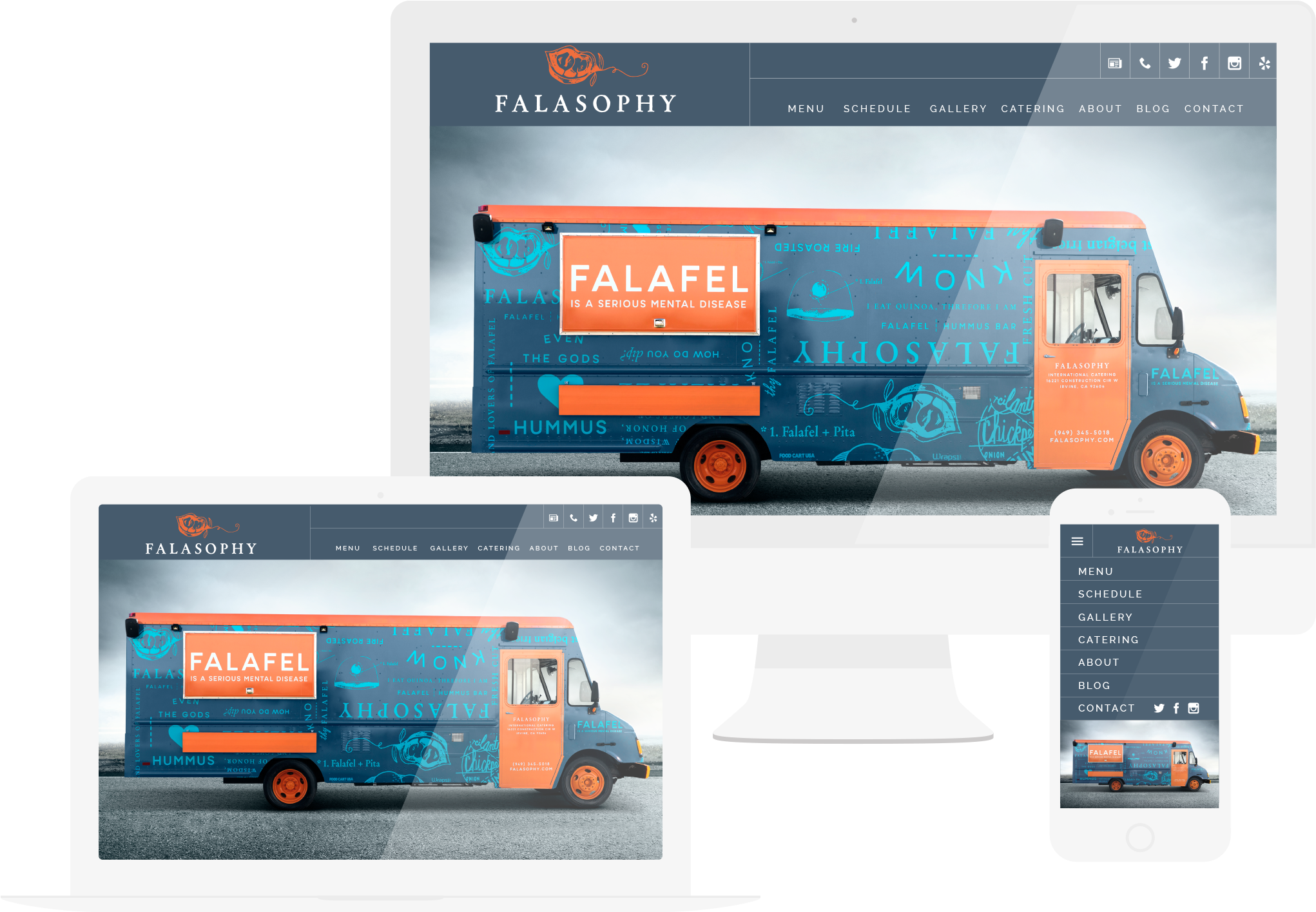 Website Templates Choose Yours Made For Trucks - Food Truck Template Png (2104x1414)