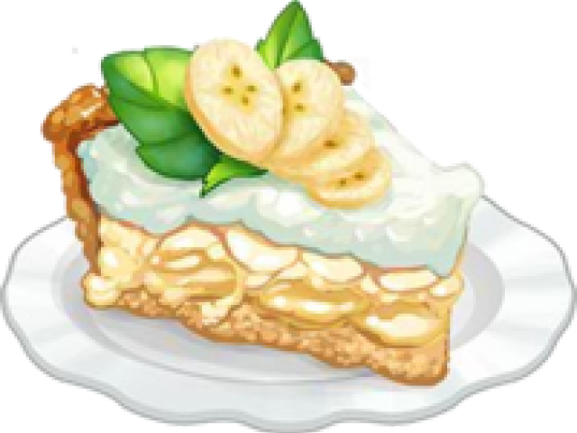Meringue Clipart Banana Cream Pie - Buttercream (640x480)