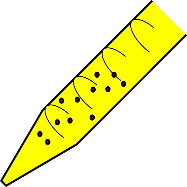 Pipeta Clip Art - Yellow Crayon (600x600)