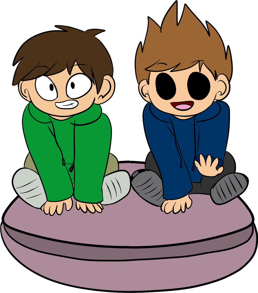 Edd And Tom On A Macaroon By Leafsofrain - Cartoon (839x953)