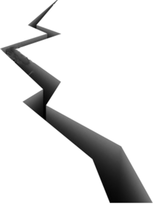 Ground Crack Psd - Crack In The Ground Png (300x400)