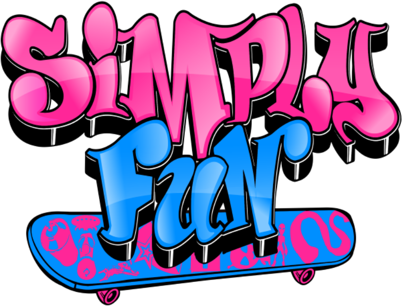 Simply Fun Logo - Graffiti Skate Board Png (897x641)