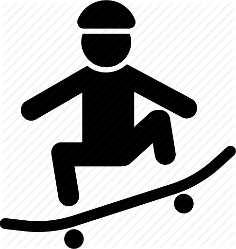 Skateboarding Clipart Jpeg - Skateboard Icon (486x512)