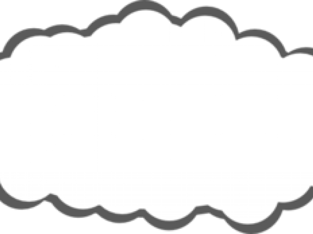 Drawn Clouds Clip Art - Cloud Clip Art (640x480)