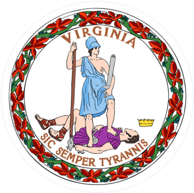Woodland Skateboard Park - Sic Semper Tyrannis Virginia Seal (400x400)