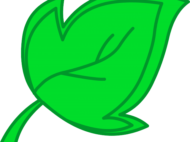 Bean Clipart Green Object - Orange Fall Leaves Clipart (640x480)