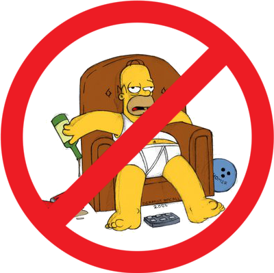 Prohibido Padres Vagos - Sloppy Homer Simpson (400x399)