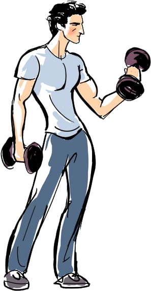 Chico Guappo Con Pesas - Chico Guappo Con Pesas (318x583)