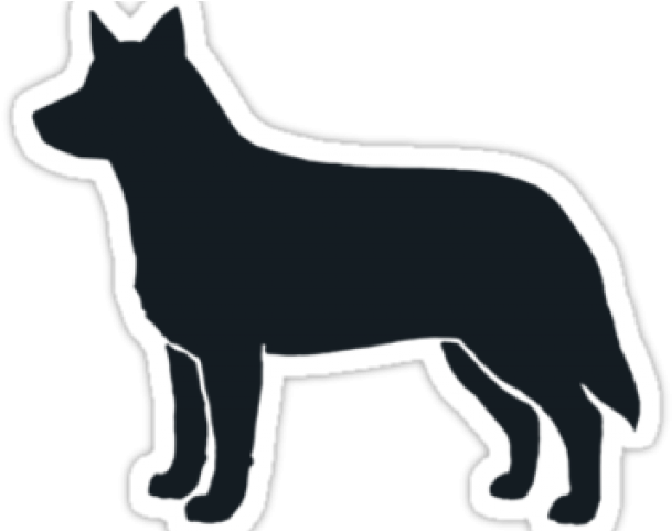 Australian Cattle Dog Clipart Silhouette - Australian Cattle Dog Vector (640x480)