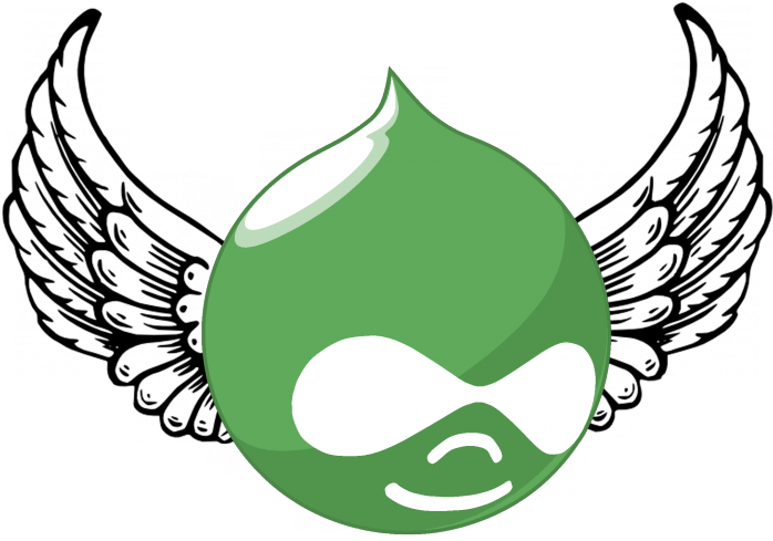 Drupal Ecological Information Management System Logo - Transparent Angel Wings Vector (698x489)