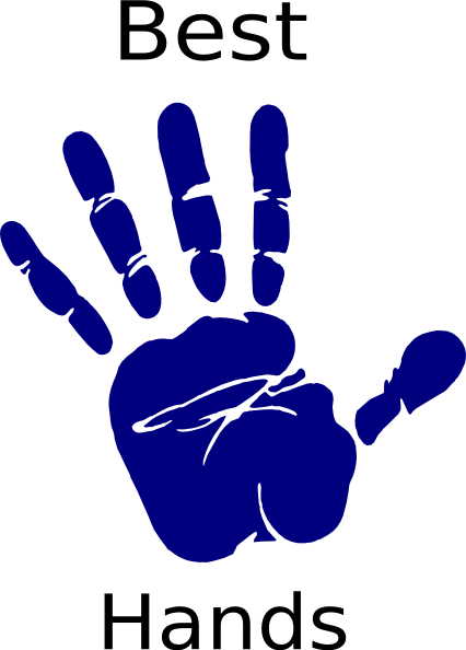 Handprint Clipart Palestine - Hand Clipart Transparent Background (426x594)