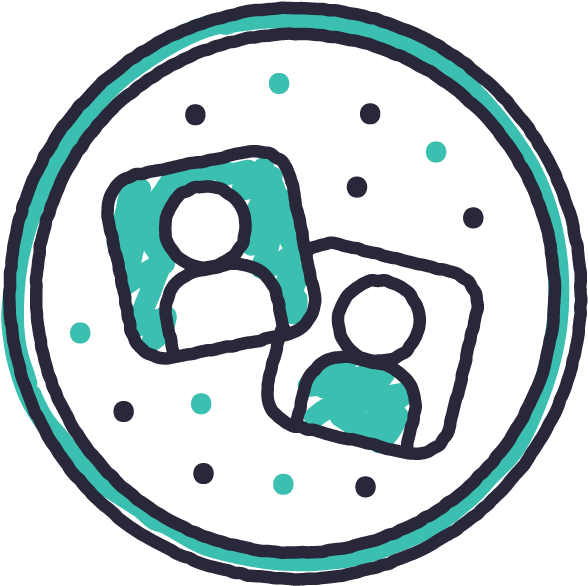 Employees And Nonemployees - Circle (601x601)