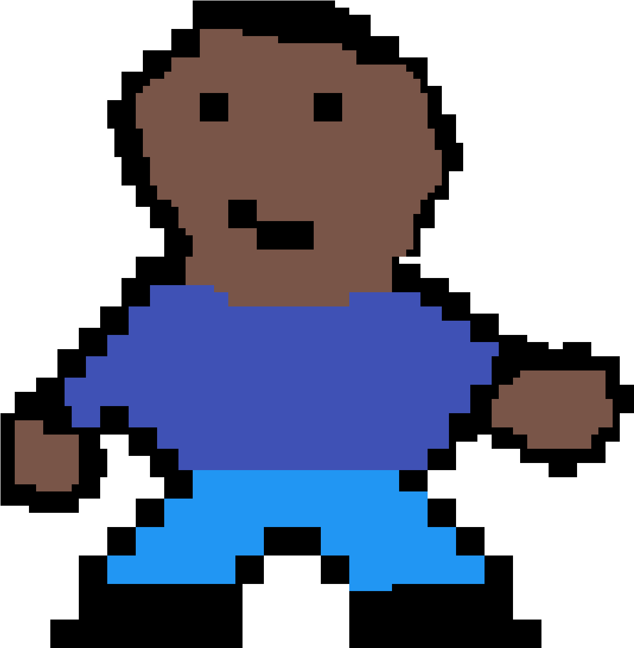 Little Boy Blue - Pixel Art Character Transparent (1400x1400)