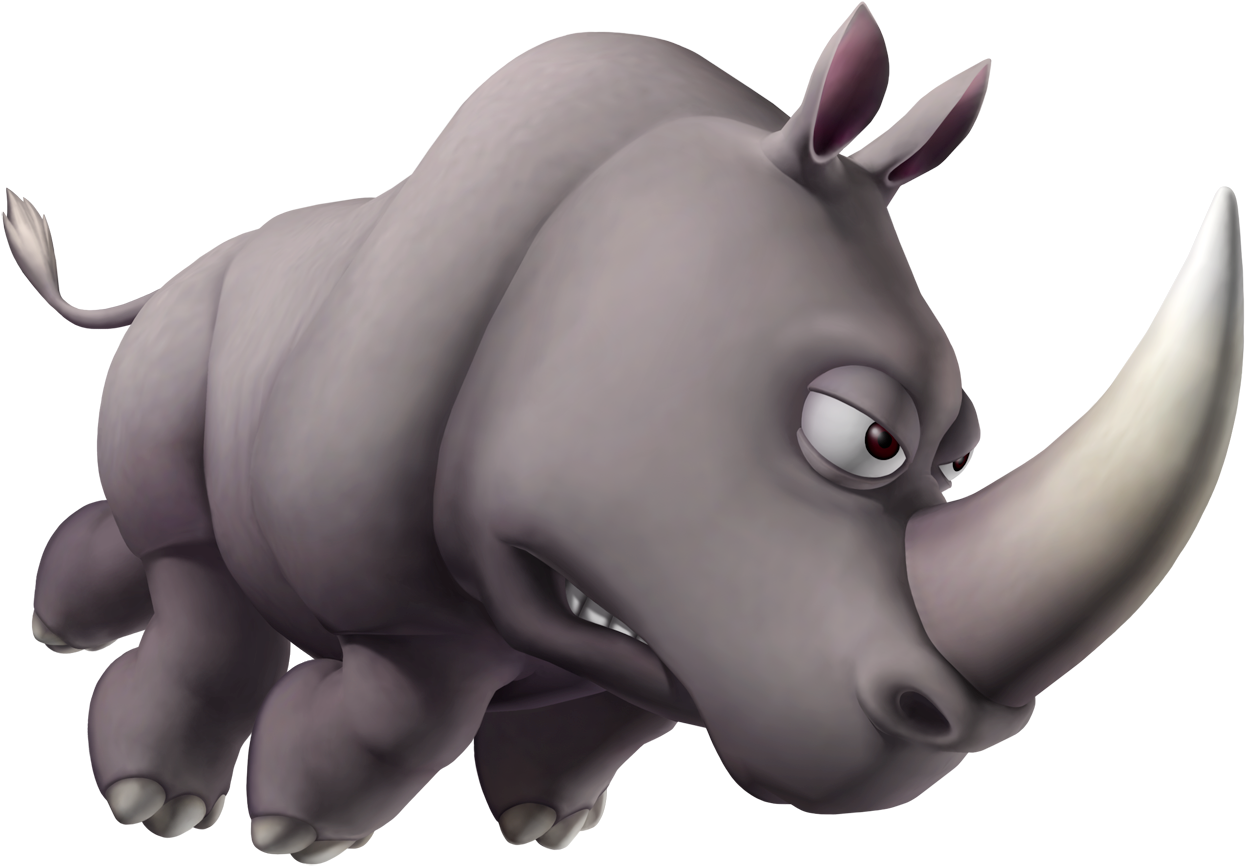 1500 X 1096 2 - Donkey Kong Country Returns Rhino (1500x1096)