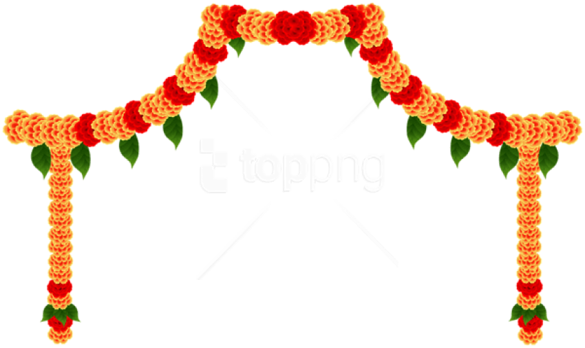 Free Png Download India Floral Decor Clipart Png Photo - Indian Flower Clipart Png (850x506)