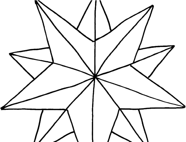 Llama Clipart Real - Christmas Star To Colour (640x480)