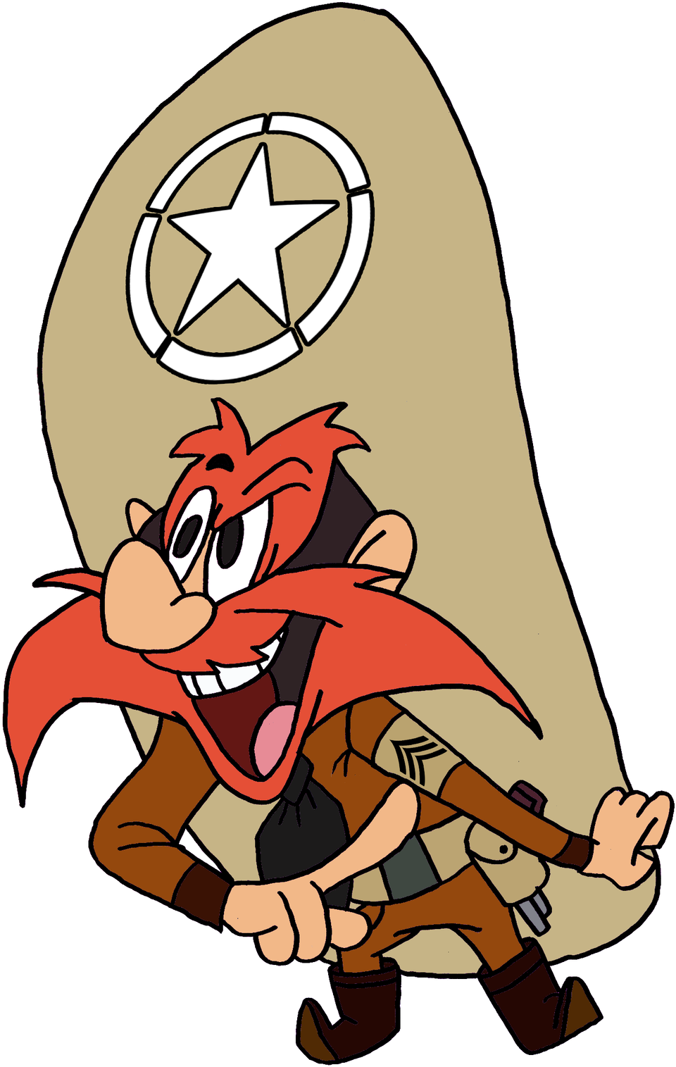 Ww2 Yosemite Sam By Jmk-prime - Cartoon (1024x1563)