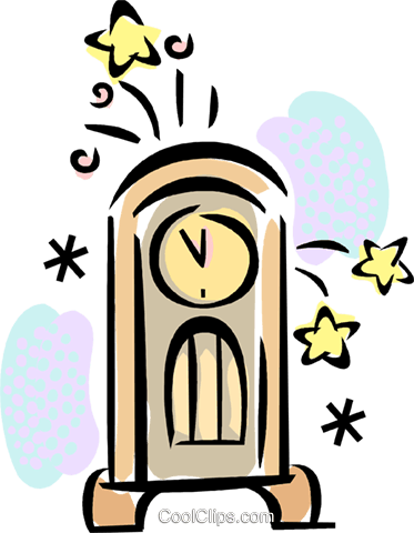 Grandfather Clocks Royalty Free Vector Clip Art - Grandfather Clocks Royalty Free Vector Clip Art (373x480)