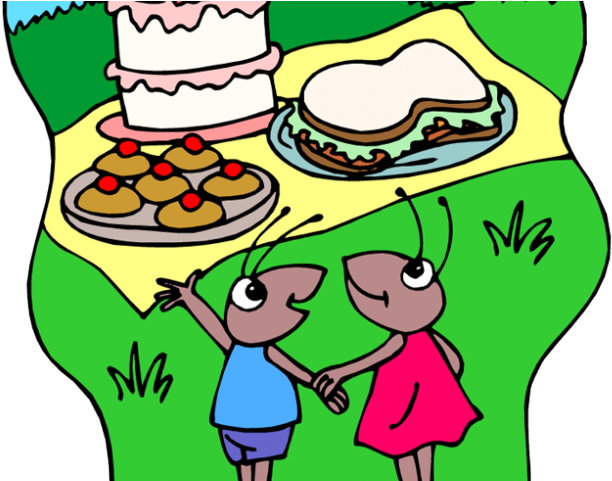 Picnic Clipart Drawing - Lille Persille Av Inger Hagerup (640x480)