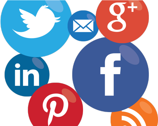 Social Media Icons Clipart Social Marketing - Social Media Platforms Transparent (603x481)